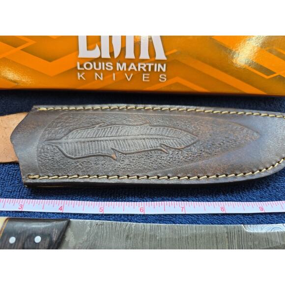 Hunting Bowie Knife 10.75 Inch Custom Forged Damascus Blade LMK Knives #8308 - Picture 6 of 9